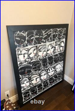 Rascal Original Painting Dreaming Large Acrylic Canvas 60x54 with COA