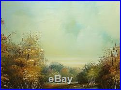 Reeves River Stream Landscape Original Oil On Canvas Painting