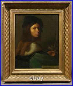 Renaissance Mannerism Italian Painting Del Piombo Circle Young Man Portrait