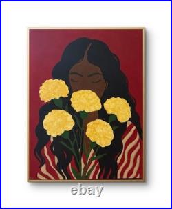 Reverie Acrylic Original Painting On Canvas Signed with COA