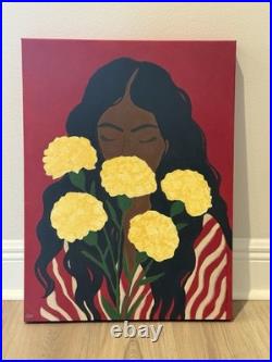 Reverie Acrylic Original Painting On Canvas Signed with COA