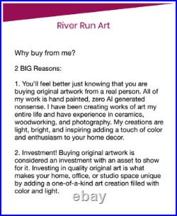 RiverRunArt 12x16 Basquait Style Graffiti Abstract Art Painting