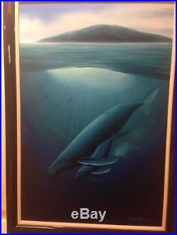Robert Wyland 1988 Original Oil on Canvas WINTER HOME Laguna Large 24by 36