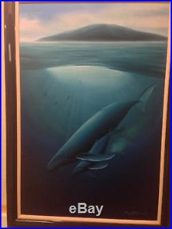 Robert Wyland 1988 Original Oil on Canvas WINTER HOME Laguna Large 24by 36