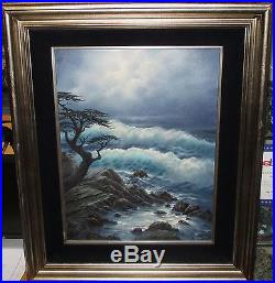 Rosemary Miner Night Music Original Oil On Canvas Seascape Painting California