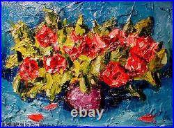 Roses Canadian Contemporary Fine Art Original On Canvas Erth