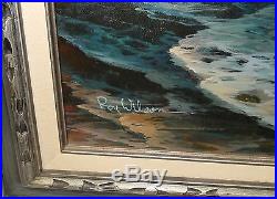 Roy Wilson Large Original Oil On Canvas Seascape Painting