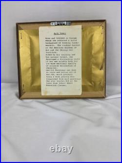 Ruth Vamos Oil Painting Girl Playing With Flowers 5x4 Inches