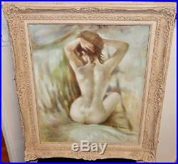 Ruth Virgona Nude Woman Original Oil On Canvas Painting