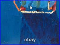 Ryan Ward Modernist Abstract Expressionist Evocative Painting On Canvas