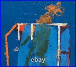 Ryan Ward Modernist Abstract Expressionist Evocative Painting On Canvas