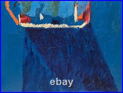 Ryan Ward Modernist Abstract Expressionist Evocative Painting On Canvas