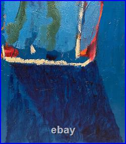 Ryan Ward Modernist Abstract Expressionist Evocative Painting On Canvas