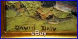 SALMAGUNDI CLUB ARTIST DAVID DALY Sd ORIGINAL LANDSCAPE Oil on Canvas Framed
