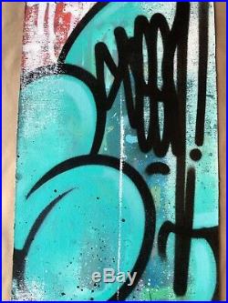 SEEN Graffiti Legend! Original spray paint on canvas. Invader, Banksy, KAWS