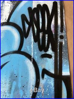 SEEN Graffiti Legend! Original spray paint on canvas. Invader, Banksy, KAWS