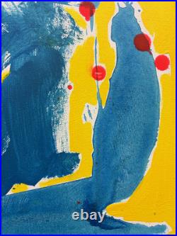 SLOOG Original Art Abstract Expressionism Modern Wall Art on Canvas 12x12