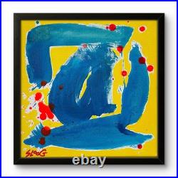 SLOOG Original Art Abstract Expressionism Modern Wall Art on Canvas 12x12