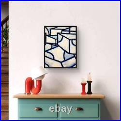 SLOOG Original Art Contemporary Modern Art Painting on Canvas 11x14 Lined Boxes