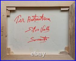 SORRENTO PAINTING GULF SEASIDE ORIGINAL by VALLI PAINTER ITALY CANVAS WALL DECOR