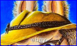 Salary Daddy Labubu Original Painting Acrylic Canvas Pop Art Tony D'Art