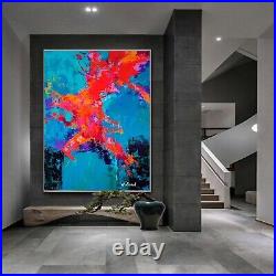 Sale Abstract Caribbean 60H X 40W Premium Canvas Winford Was $1,295 Now $595