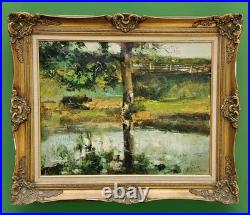 Sarah Brown Original Oil On Canvas Ornate Gilt Gold Frame