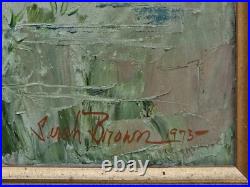 Sarah Brown Original Oil On Canvas Ornate Gilt Gold Frame