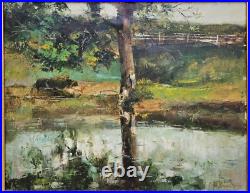 Sarah Brown Original Oil On Canvas Ornate Gilt Gold Frame