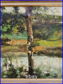 Sarah Brown Original Oil On Canvas Ornate Gilt Gold Frame