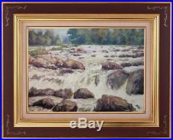 Sean Wu. Potomac River, MD, 18x24 original oil on stretched canvas