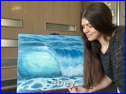 Seascape Original OIL Painting on canvas Wall art 1620 inc decor Ukraine artist