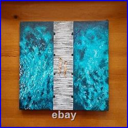 Seascape Painting Acrylic Painting Acrylic on Canvas Original Artwork 11,8×11.8