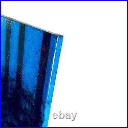 Signed Blue Contemporary Abstract Expressionist Maximalist Signed Painting