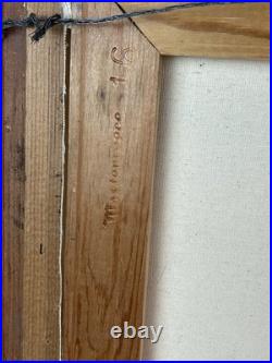 Signed Dorothy Dzigurski Oil Painting 20x16 Floral Art Vintage Gold Ornate Frame