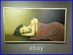 Signed Oil Painting On Canvas Confined Soul Original Wall Art For Living Room