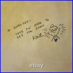 Signed Original Keith Haring, Painting on Canvas. Untitled, 1989 Provenance