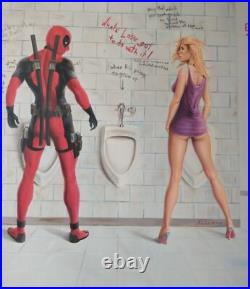 Signed art work original Painting by artist Nicholae 3o x 30 oil on canvas