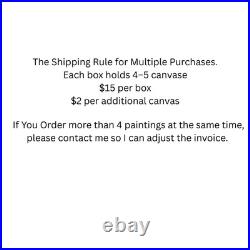 Silhouette of a Bull Vibrant Abstract Expressionism Canvas Painting