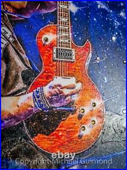 Slash Guns n Roses Rock n Roll 36 x 24 digital art on Canvas painted