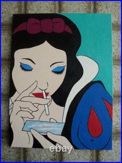 Snow White On Cocaine Pop Art Oil On Canvas Painting