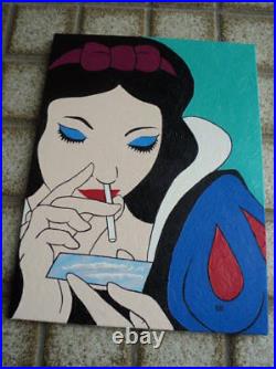 Snow White On Cocaine Pop Art Oil On Canvas Painting