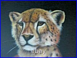 Sonia Gil Torres Original Oil Painting on Canvas Cheetah 45 x 45