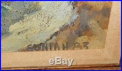 Sonia Handelsman Palos Verdes Coast Original Oil On Canvas Painting