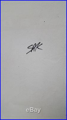 Steve Kaufman Original THE BEATLES Signed On Canvas Pop Artist Andy Warhol
