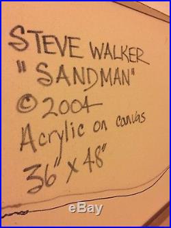 Steve Walker Original on Canvas Sandman PRICE REDUCED