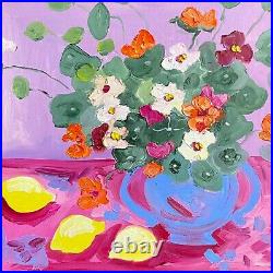 Still life with Nasturtium, Oil painting on canvas, Fauvism art, Matisse inspire