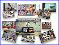 Street art print CANVAS original graffiti painting not banksy 220cm x 100cm COA