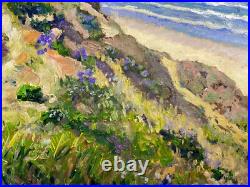Stunning Oil Painting. Pacific Beach San Diego View. Original. Art Masterpiece