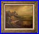 Stunning-Original-Oil-on-Canvas-The-Old-Castle-In-Wooden-Framed-Signed-01-ds